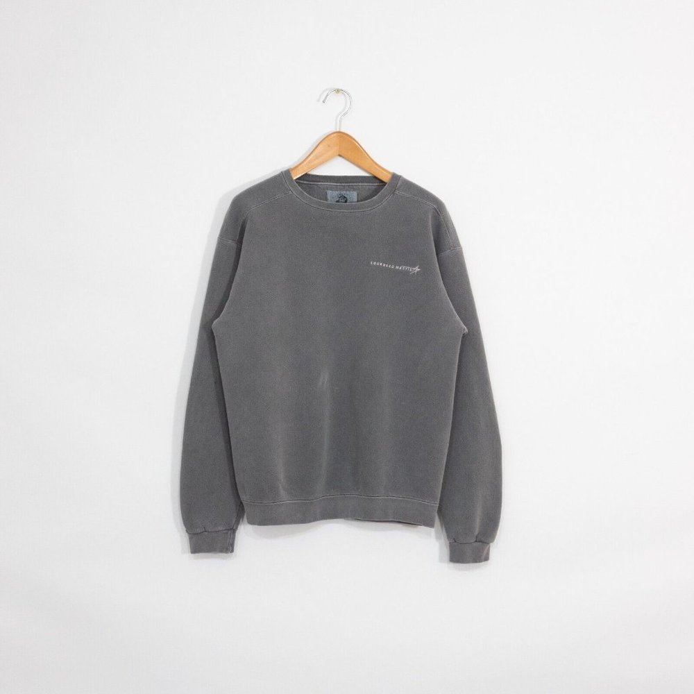 Vintage 90s Sweatshirt L - Lockheed Martin Workwear Crewneck Faded Distressed